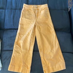 MUSTARD MADEWELL WIDE LEG PANTS